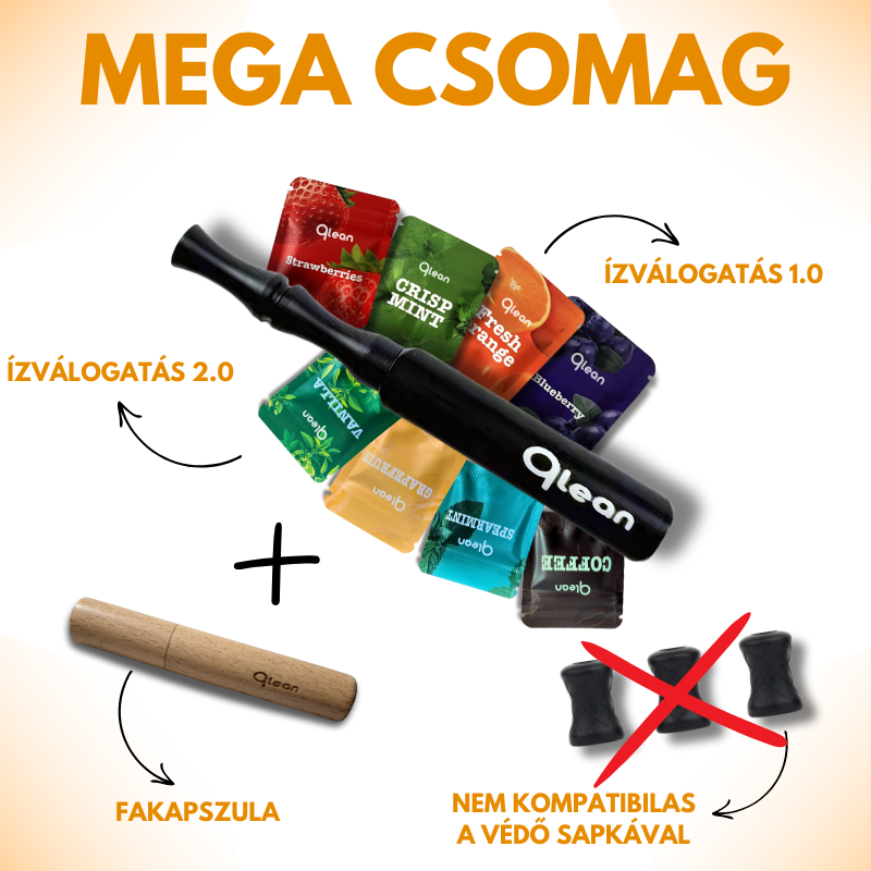 Qlean™ - Mega csomag (POD, 36 Napra elegendő betét, tartozékok)
