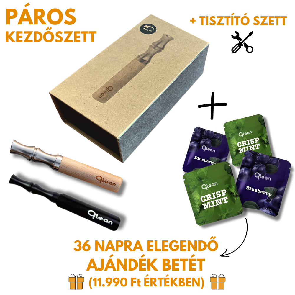 Qlean™ - PÁROS kezdőszett (Juharfa + Fekete + 36 Napra elegendő AJÁNDÉK betét)