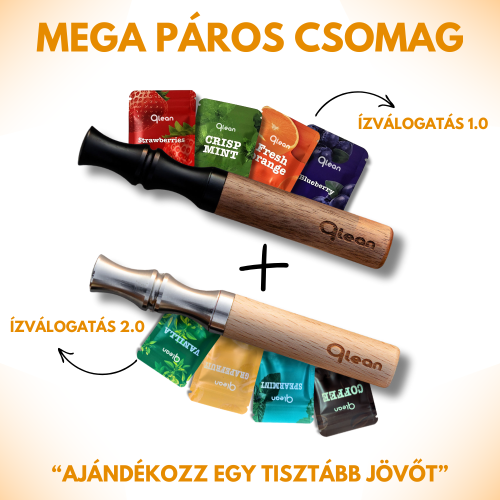 Qlean™ - Mega Páros csomag (Mogyorófa + Juharfa, 36 Napra elegendő betét)
