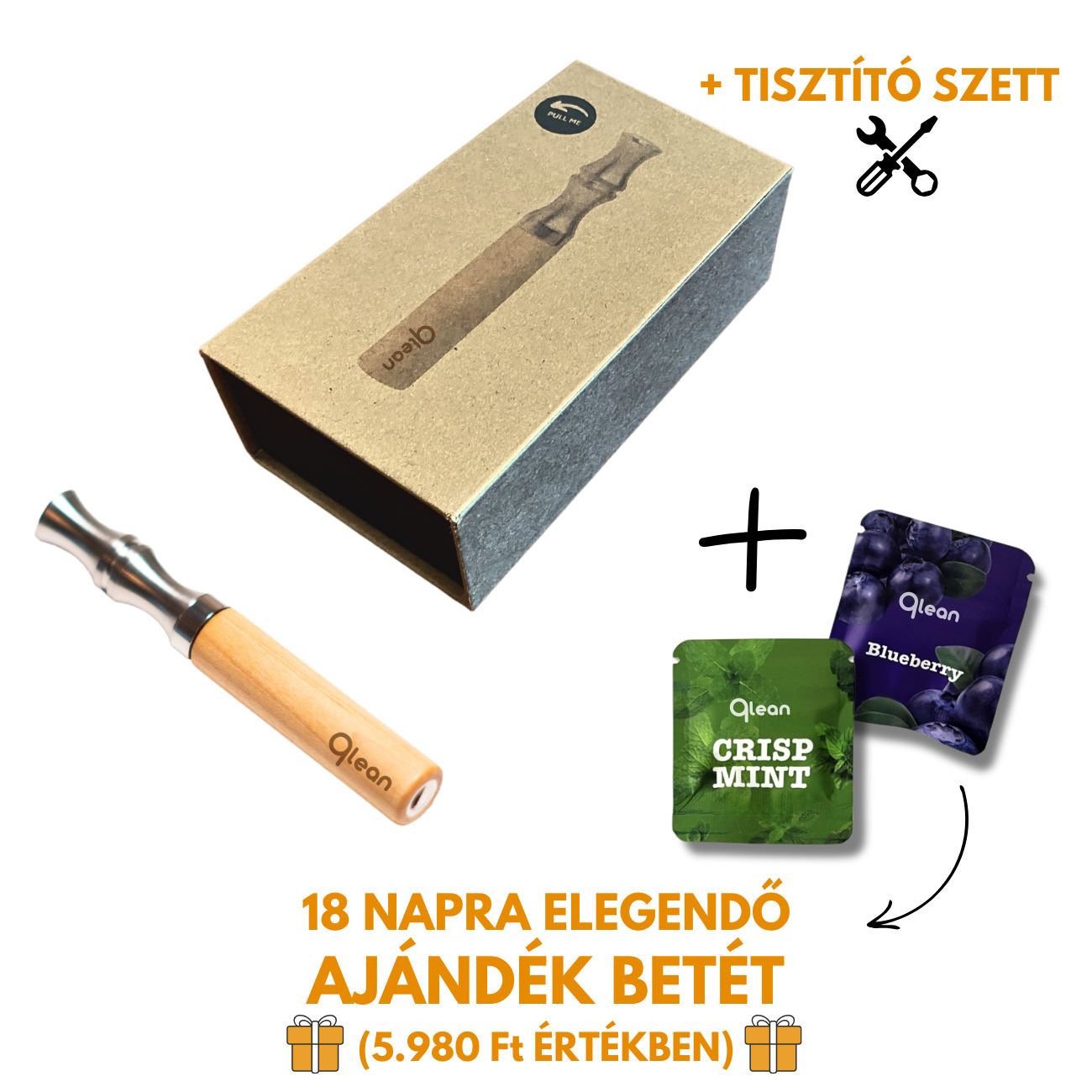 Qlean™ - Kezdő szett ( POD + 18 Napra elegendő AJÁNDÉK betét)