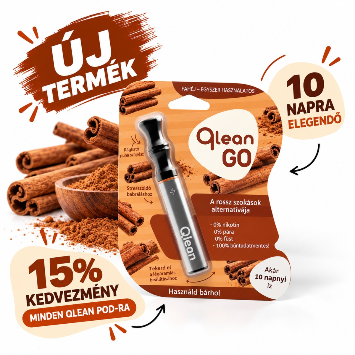 Qlean™ 2.0 - GO Fahéj (10 Napra elegendő)