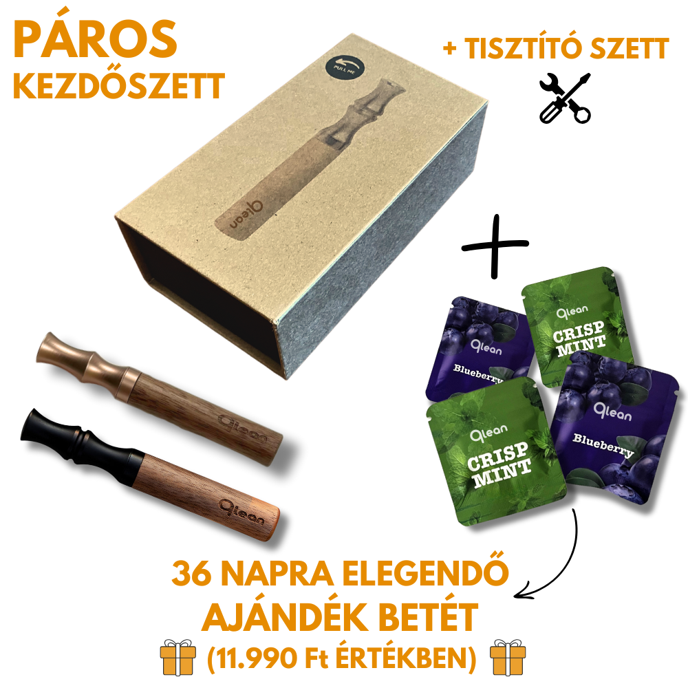 Qlean™ - PÁROS kezdőszett (Mogyorófa + Bronz + 36 Napra elegendő AJÁNDÉK betét)