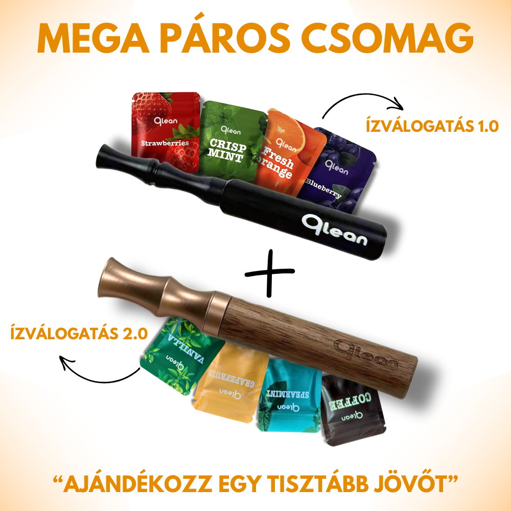 Qlean™ - Mega Páros csomag (Bronz + Fekete, 36 Napra elegendő betét)